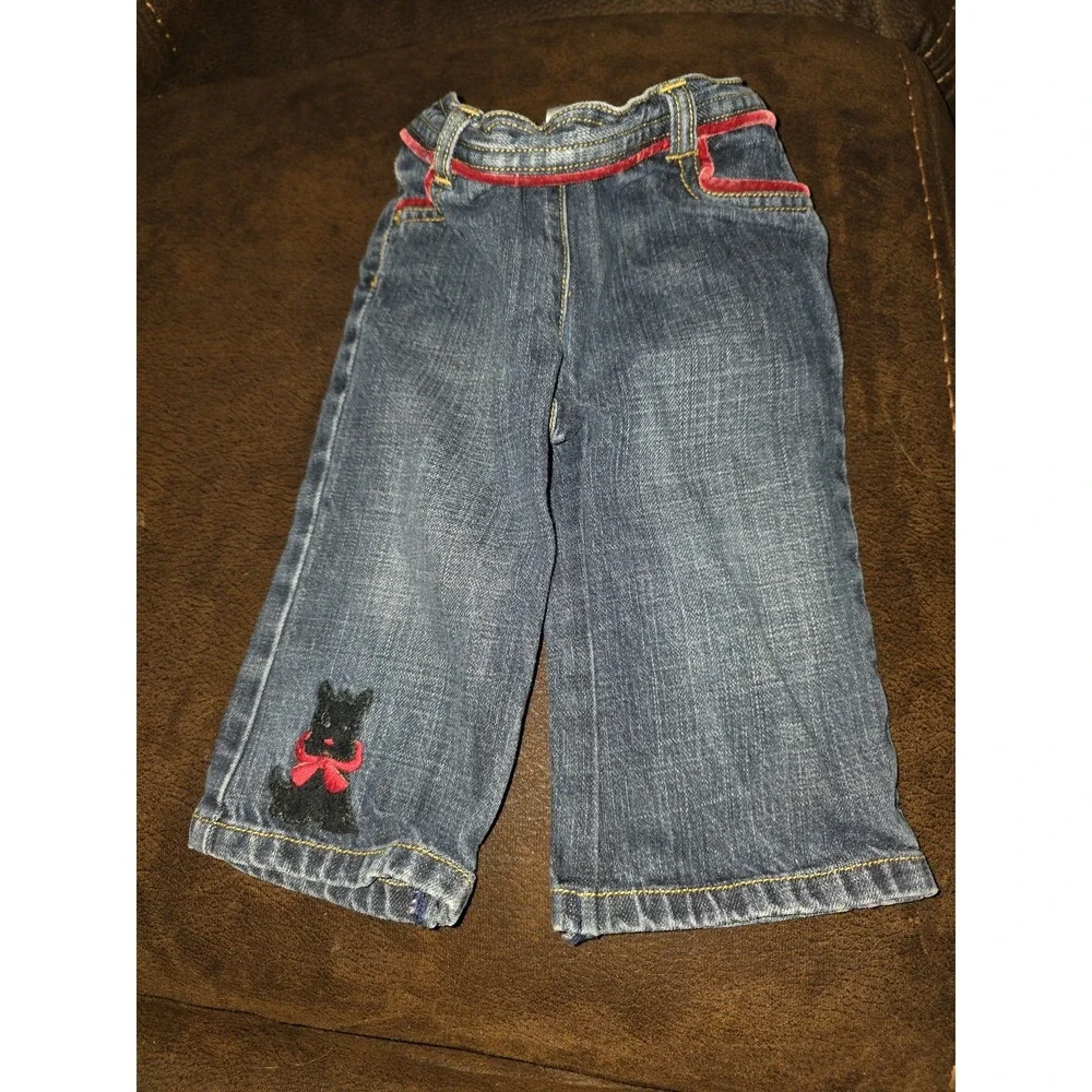 Gymboree holiday‎ friends scottie dog it's rudd being cute top jeans 6 12 months